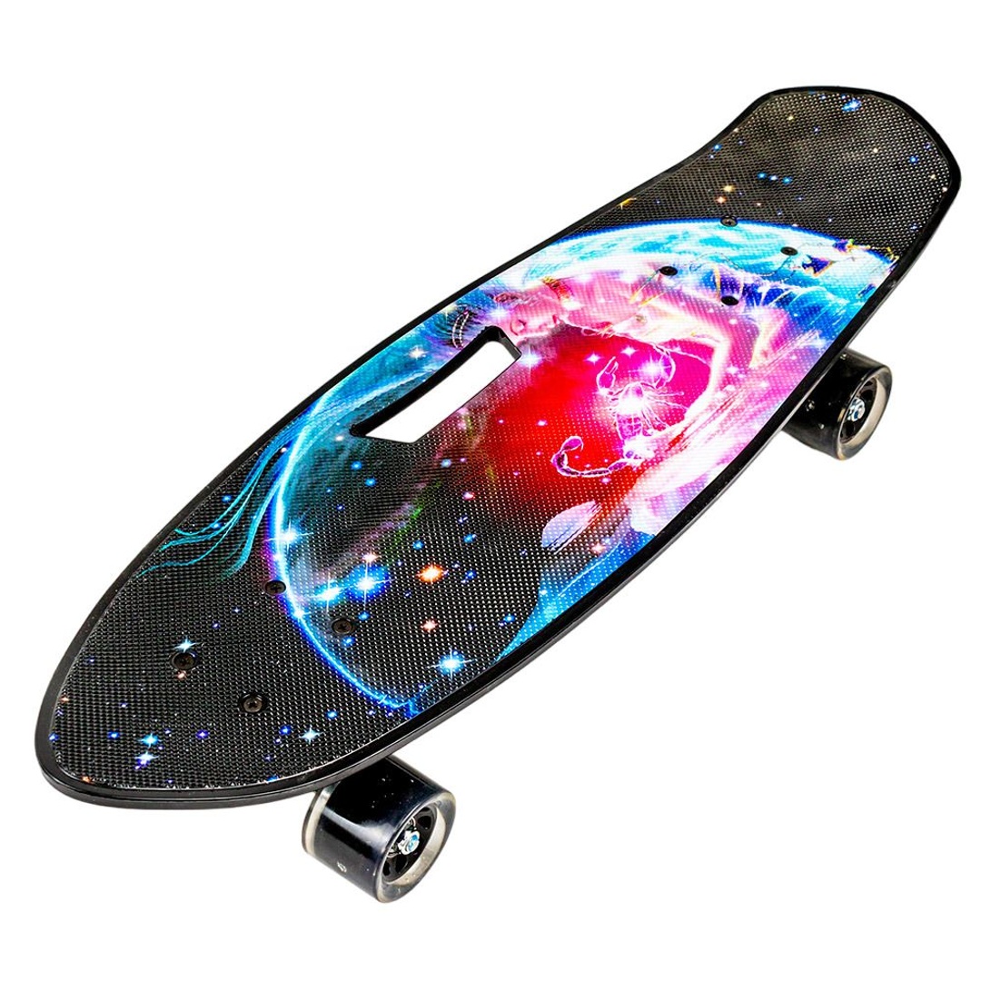 لوح تزلج للاطفال - اسود/اشكال - 216