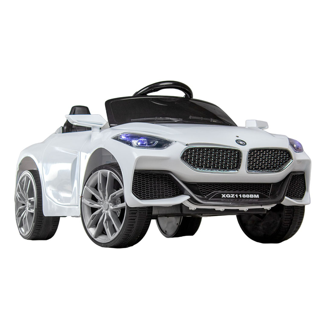عربية بي إم دبليو زد 4 كهربائية للأطفال - أبيض - BQ-1188