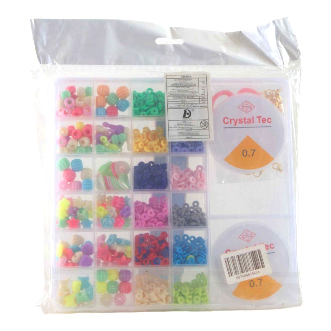 علبة خرز كريستال تيك مع مقص - MA093