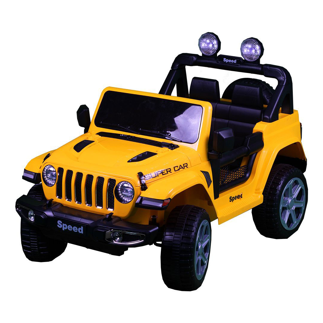 عربية جيب كهربائية للأطفال - اصفر - FT938