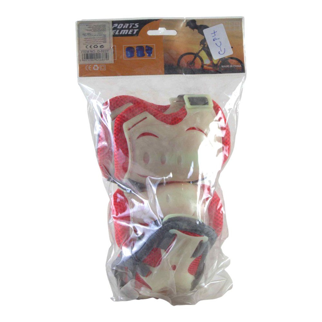 طقم حماية للركبة و الكوع - احمر - 023Y