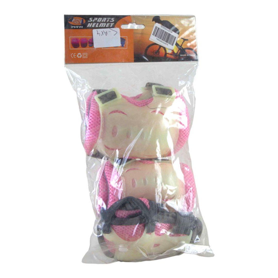 طقم حماية للركبة و الكوع - وردي - 023Y