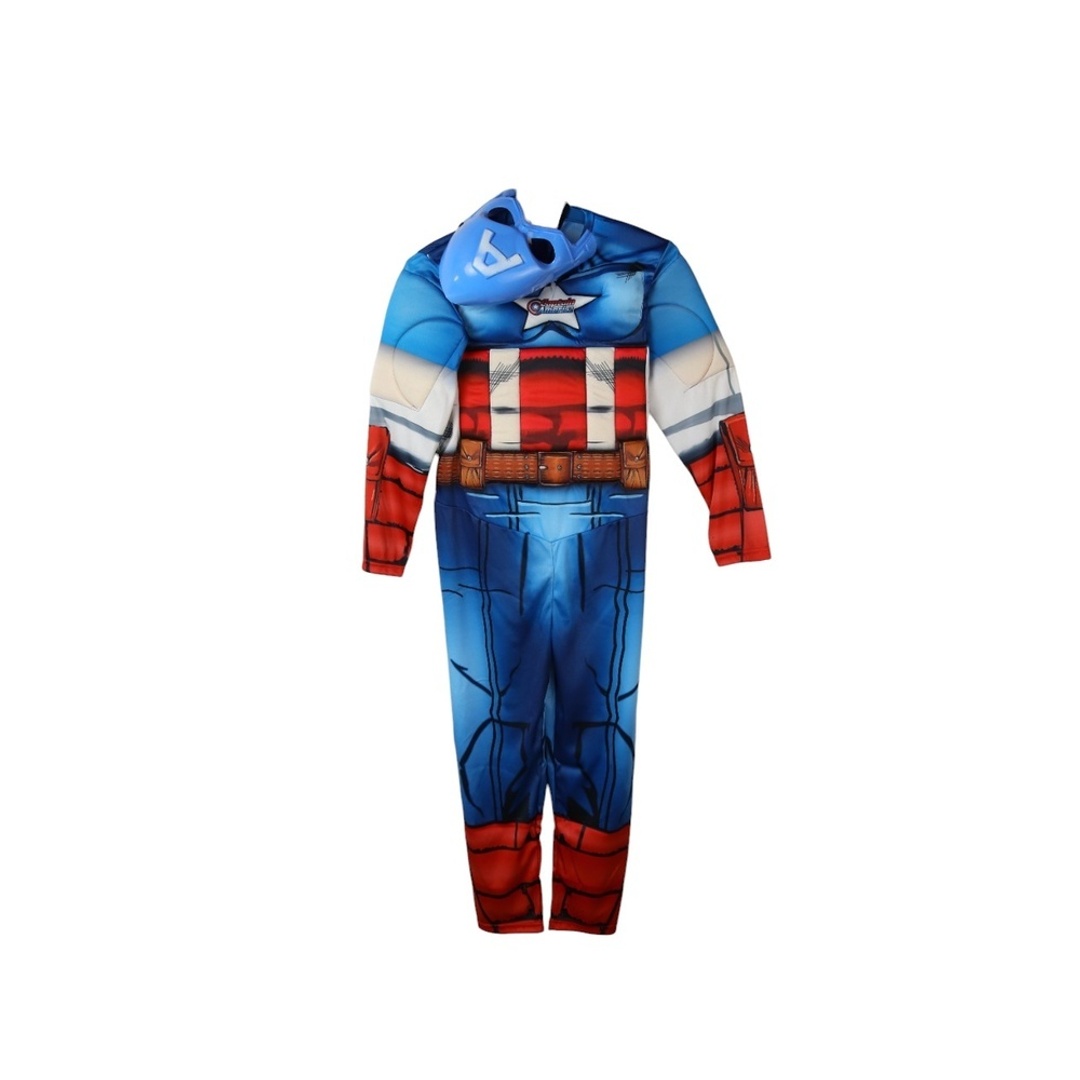 ملابس كابتن امريكا مع قناع و درع - مقاس صغير