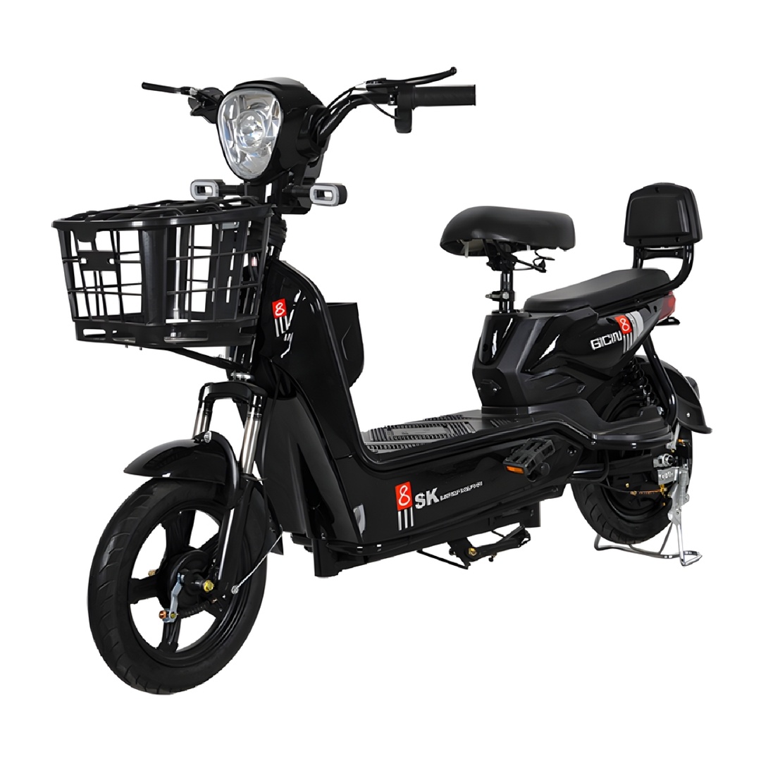 سكوتر كهربائي بإطار 14 انش - 48 فولت - 350 وات - أسود - GE-WS