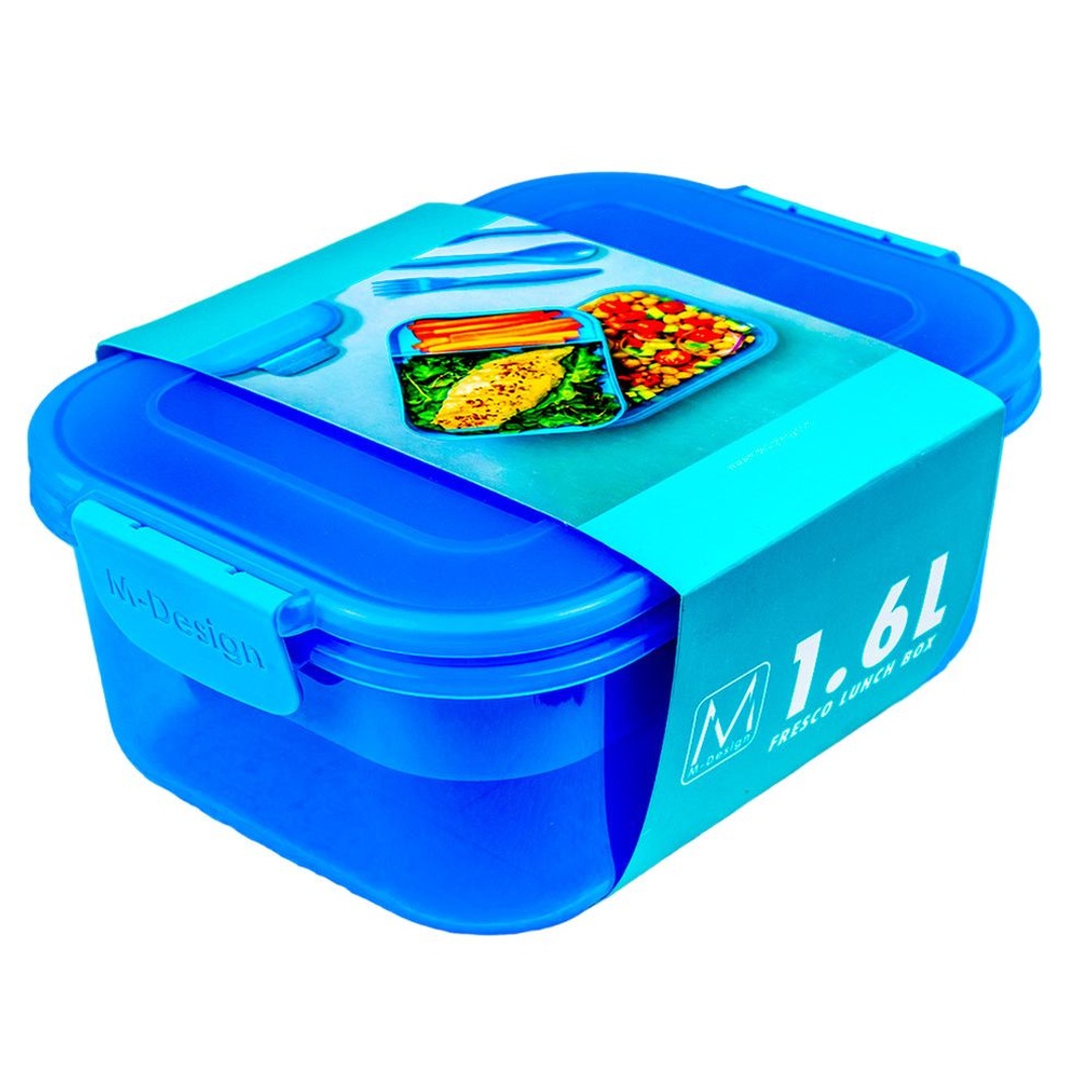 بوكس الطعام للمدرارس سماوي 21.2 x 15 x 8.5 cm - 86442