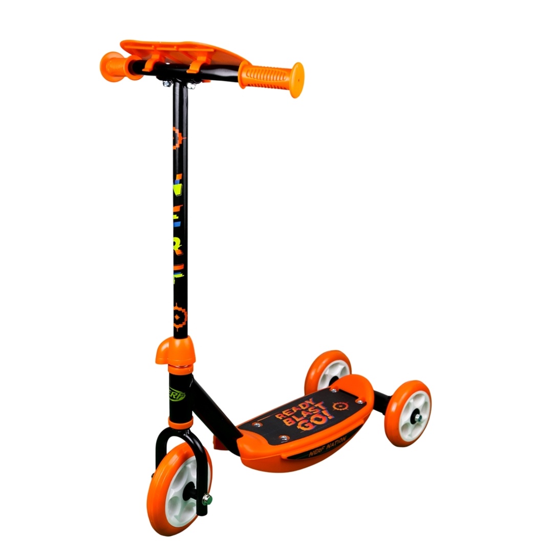 سكوتر نيرف 3 عجلات متين عالي الجودة - برتقالي مع أسود - 3 WS-NR-101 V2