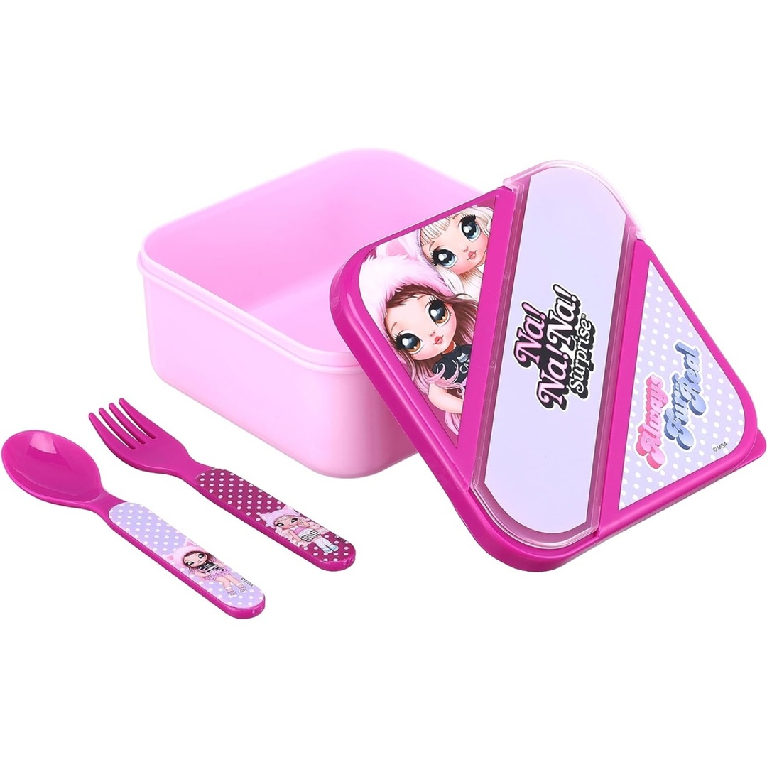 لانش بوكس نانانا سيربرايز مع شوكة و معلقة - 112-63-05