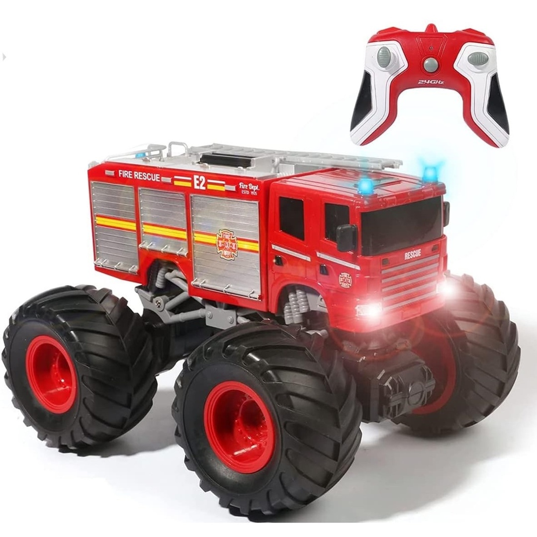Fire Truck 1:18 Red Remote Control Toy - BF-9418