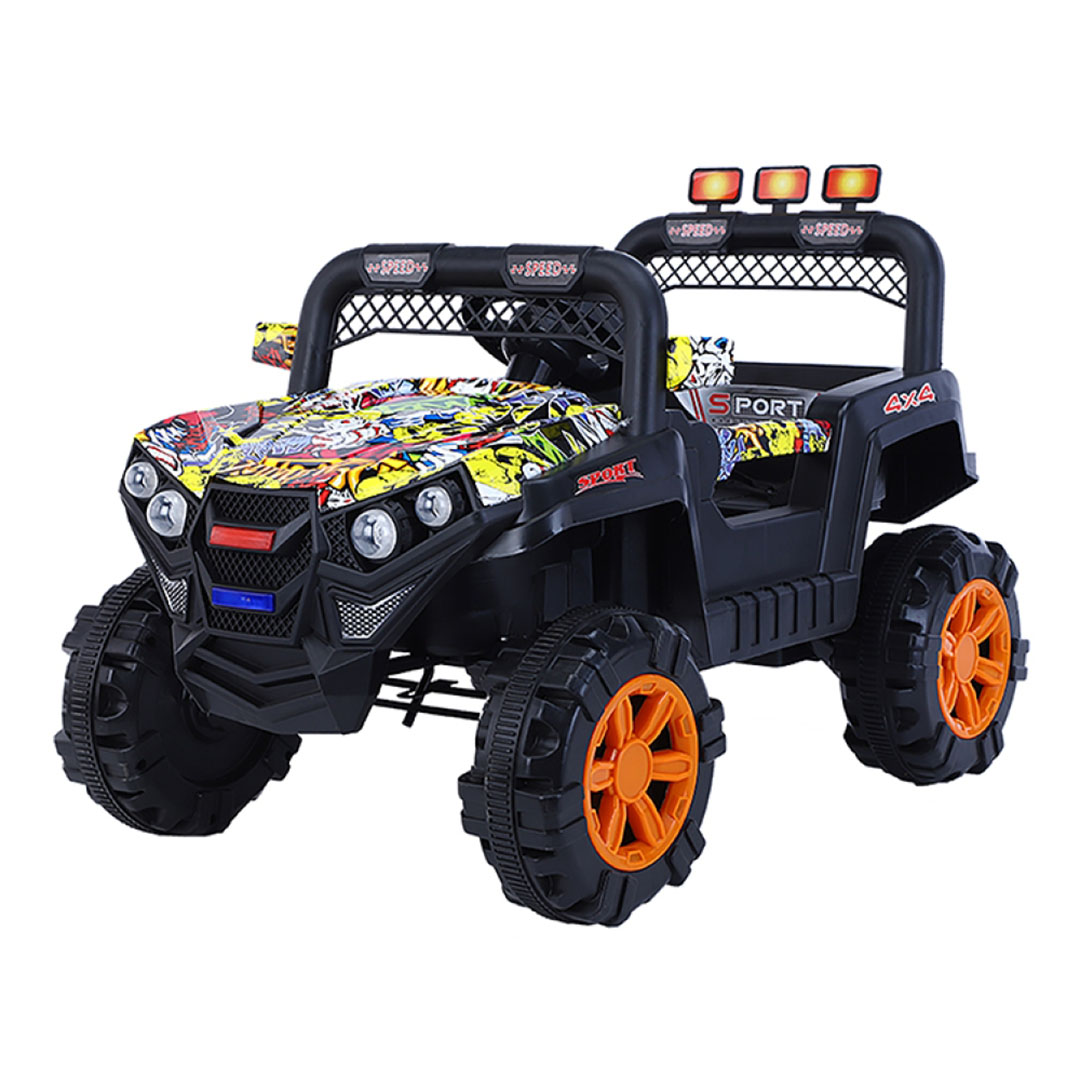 سيارة أطفال كهربائية مع ريموت تحكم - شكل الجوكر - 769P