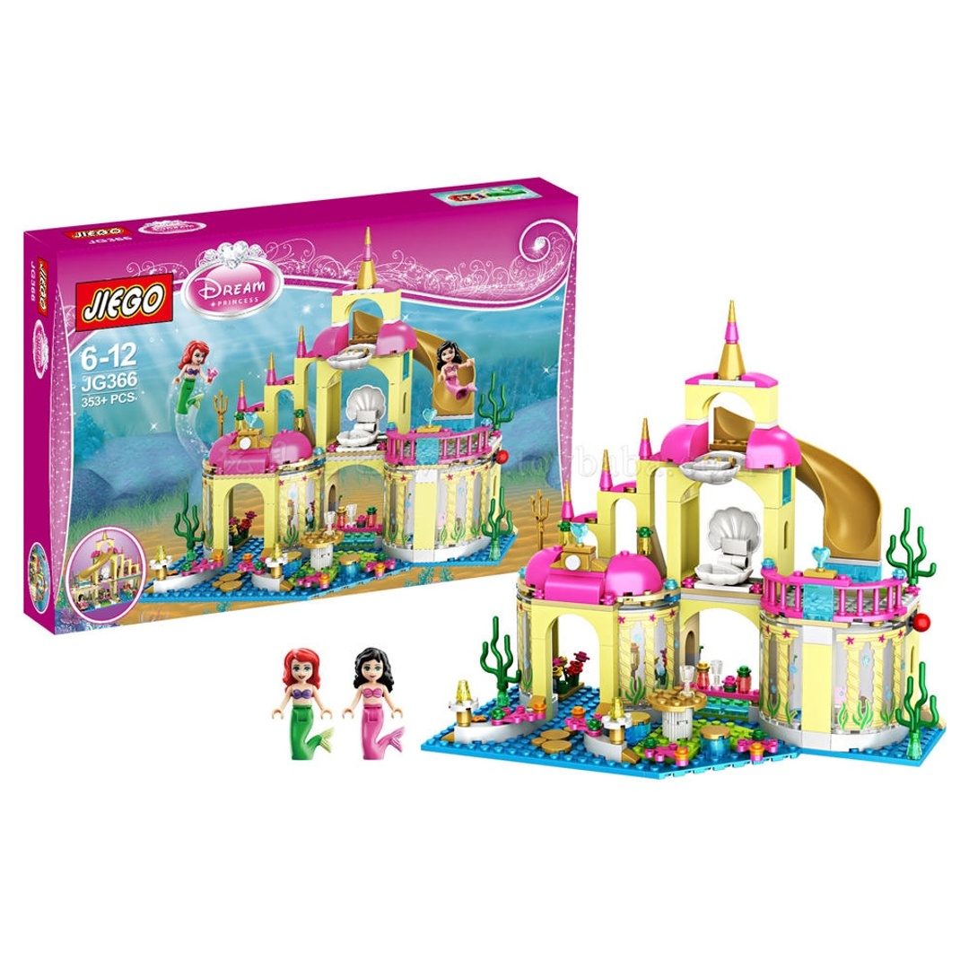 مكعبات الأميرة و القلعة المائية - 353 قطعة - JG366
