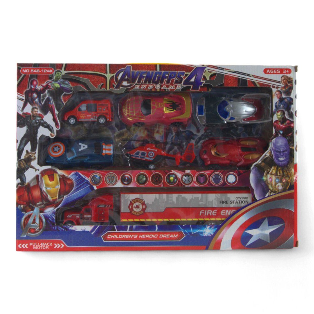 عربيات السوب هيرو افنجرز 7 قطع - 546-124K