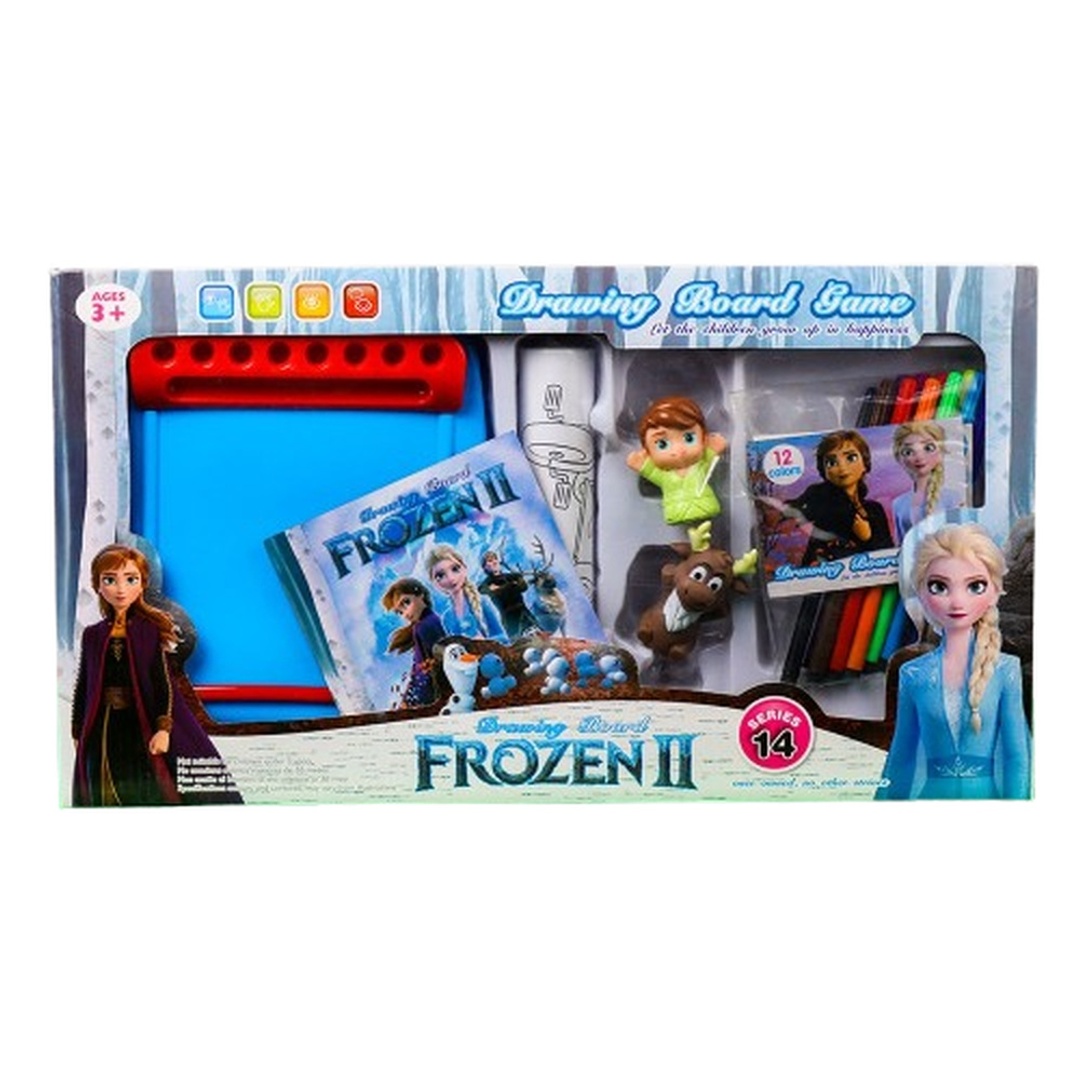 سبورة فروزن 2 للرسم مع 12 لون - 124