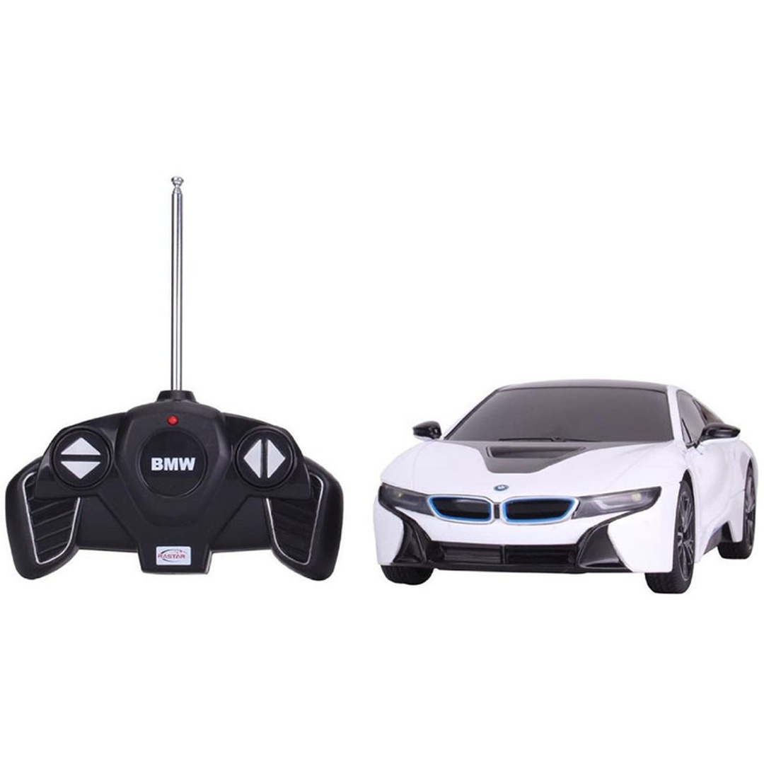 لعبة سيارة BMW I8 مزودة بريموت تحكم 1:18 بوصة - أبيض - 59200