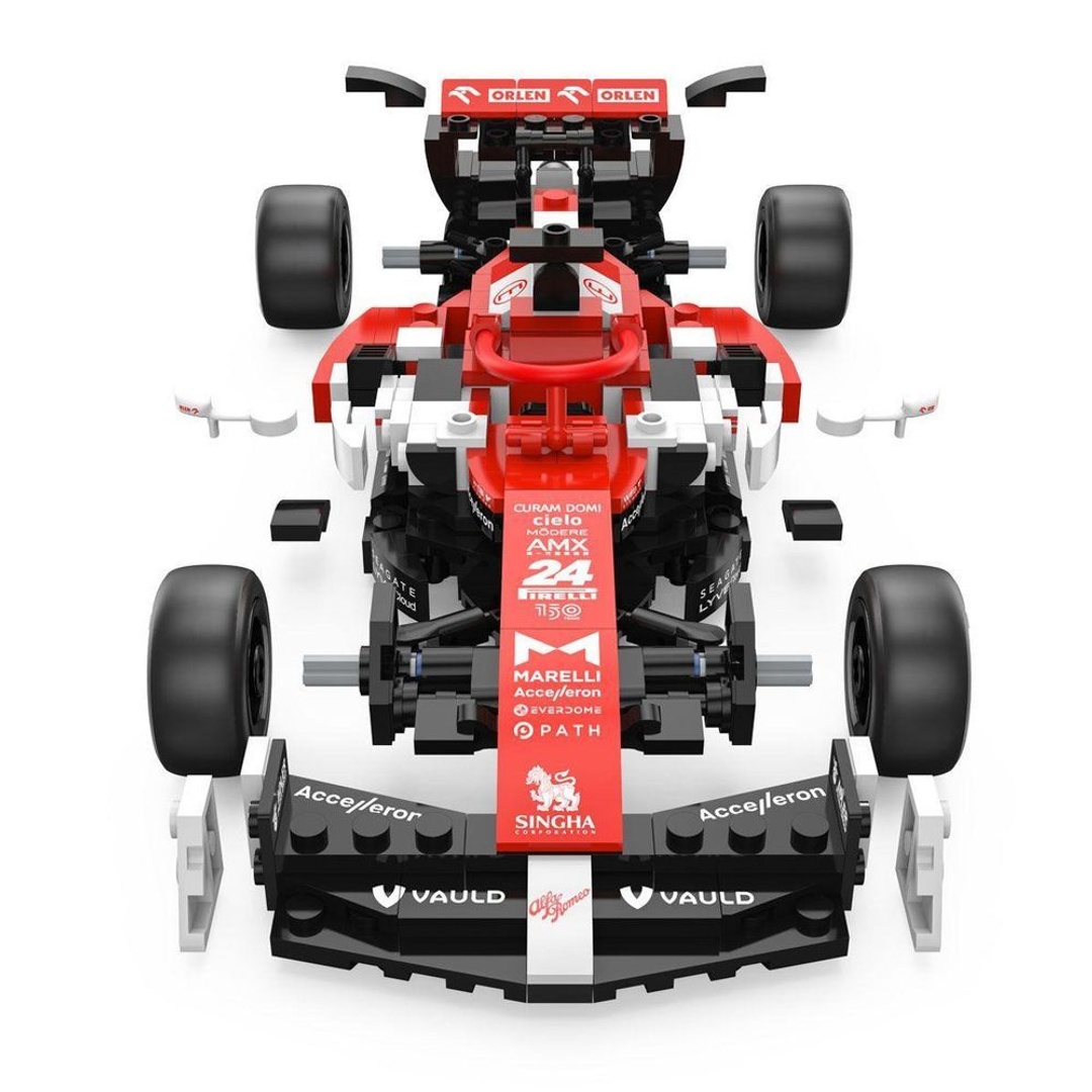 طقم بناء سيارة روميو F1 C42 1: 24 - 340 قطعة - أحمر - 92300