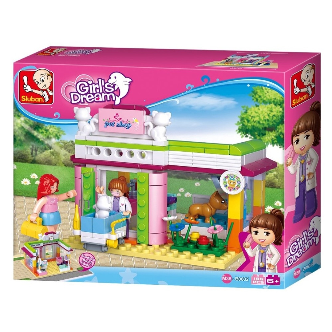 مكعبات متجر الحيوانات الأليفة 195 قطعة - M38-B0602