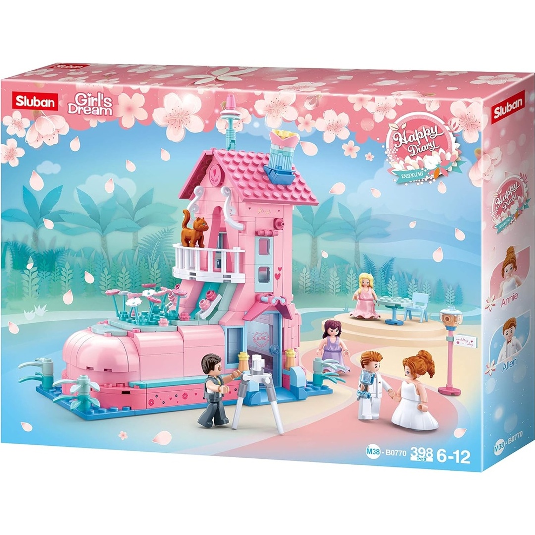 مكعبات غرفة الزفاف - 398 قطعة - M38-B0770