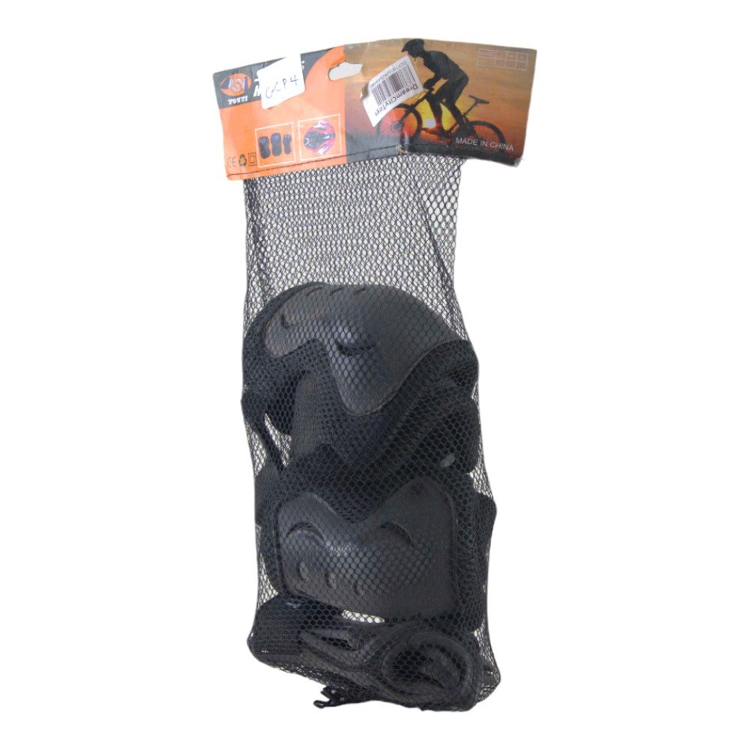 طقم حماية للركبة و الكوع اسود - 082-S