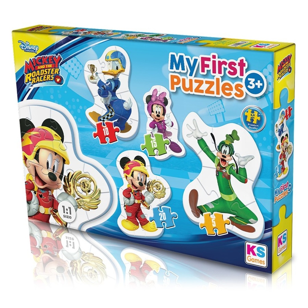 بازل ديزني ميكي ماوس 4 في 1 - 5+10+15+20 قطعة - MCH10304