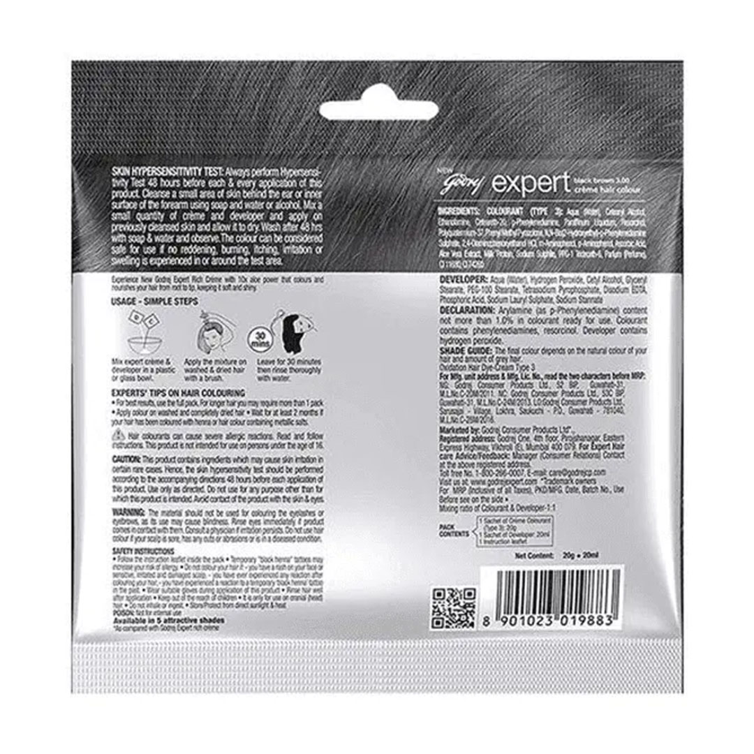 جودريج إكسبيرت صبغة ريتش لتلوين الشعر - بني أسود - 20 جم + 20 مل