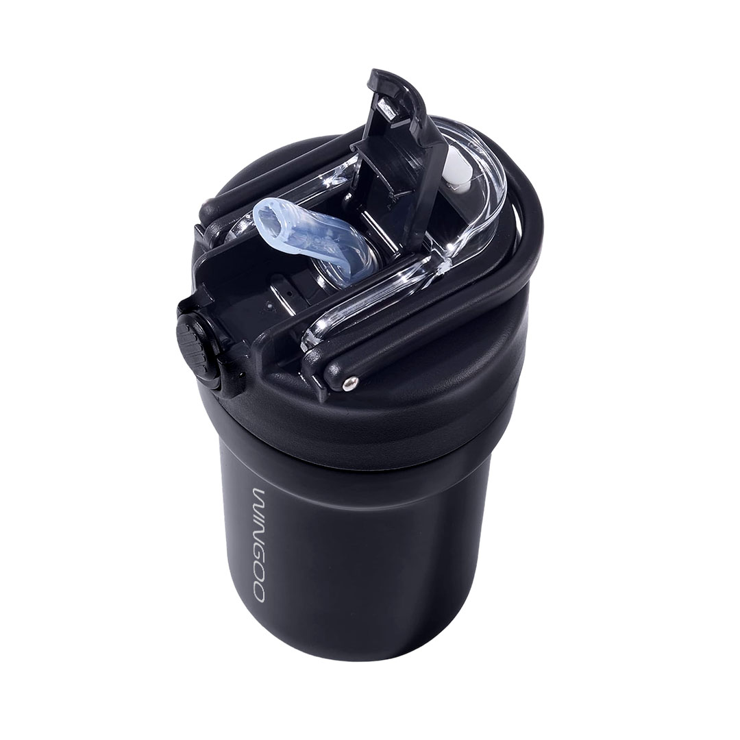 مج حراري I-Flask من وينجو - 380 مل - اسود