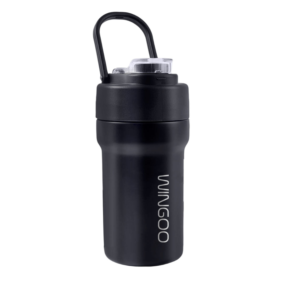 مج حراري I-Flask من وينجو - 380 مل - اسود