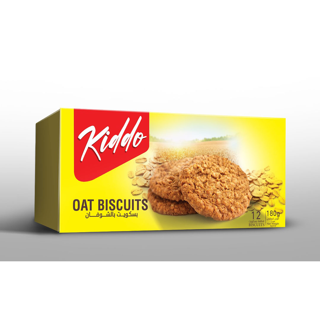 كيدو بسكويت بالشوفان سادة - 180 جم