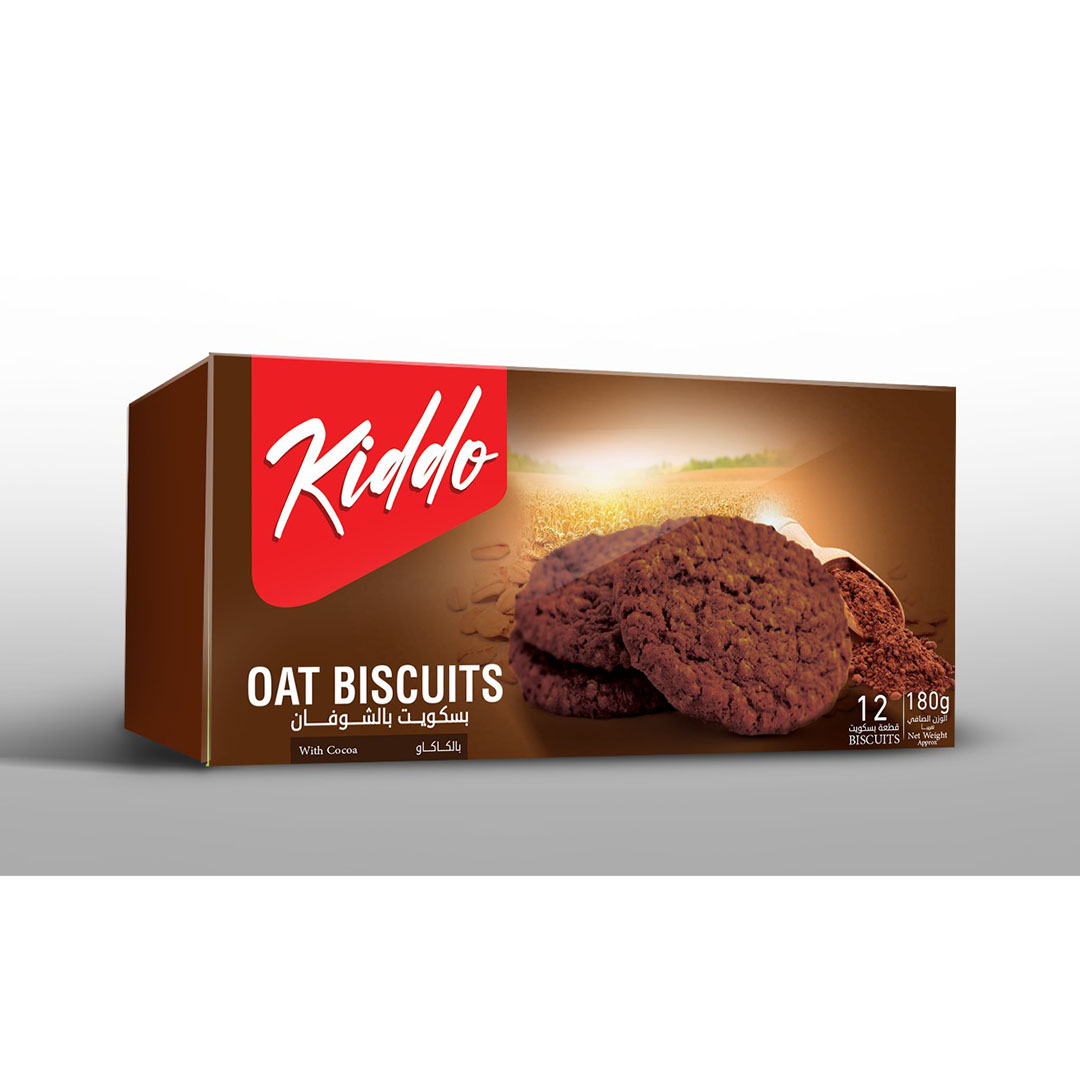 كيدو بسكويت بالشوفان كاكاو - 180 جم