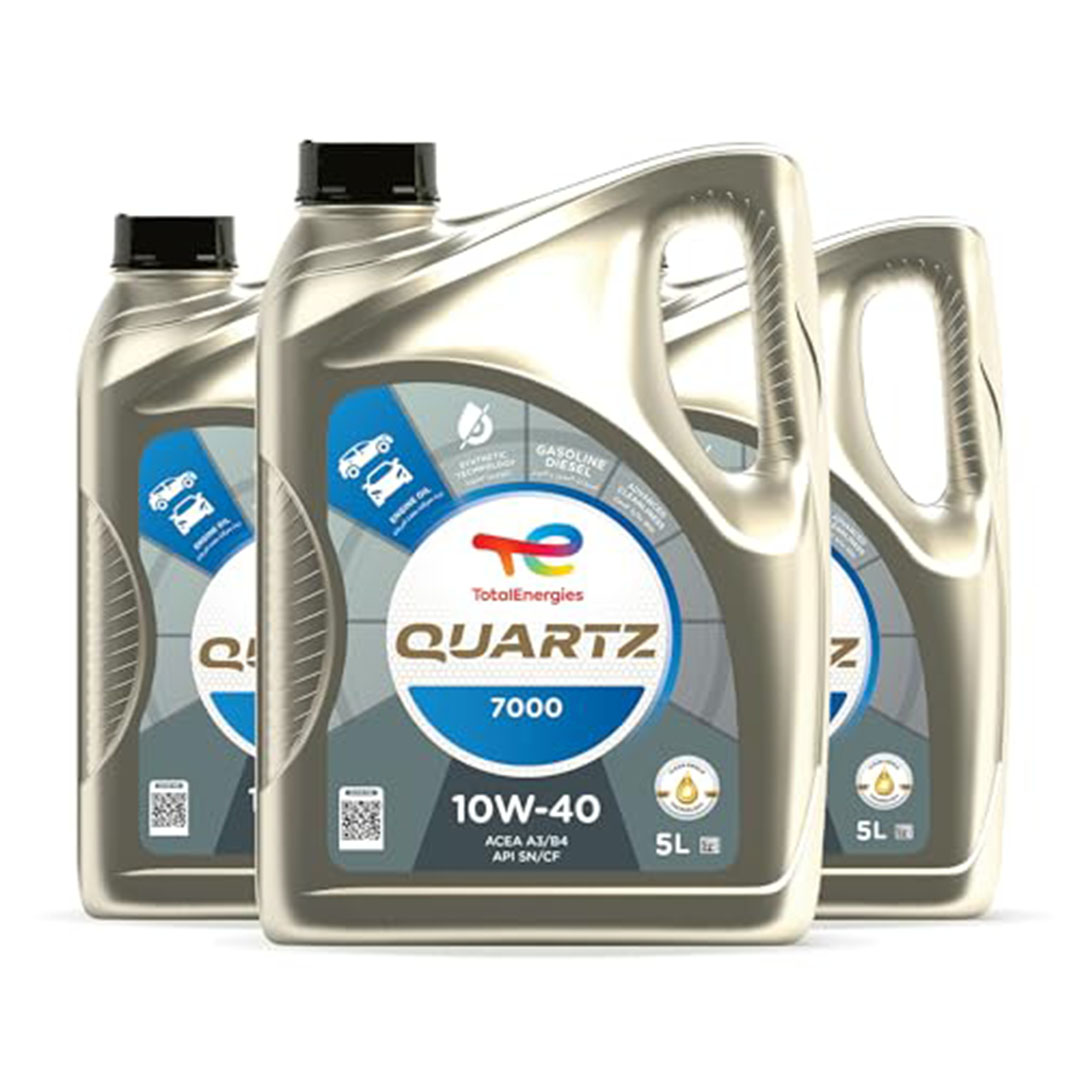 زيت محرك TotalEnergies Quartz 7000 10W-40 - 5 لتر - 3 عبوات