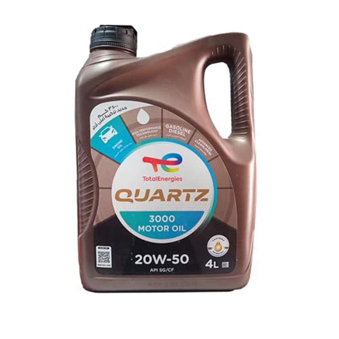 زيت محرك Total Quartz 20W50 – 4 لتر – 3000 كم