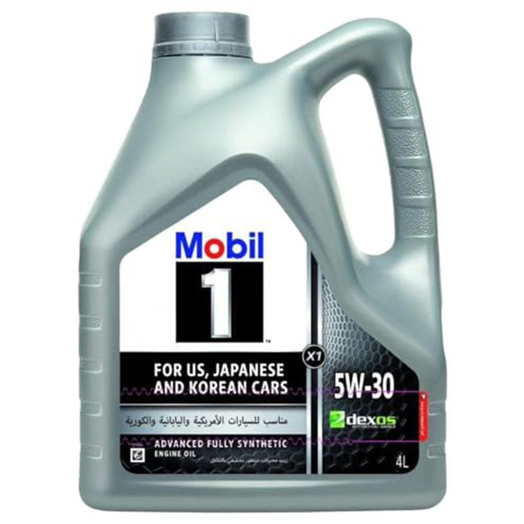 زيت محرك Mobil 1 X1 5W-30 + فلتر بوش لأوبل وشيفروليه – 4 لتر