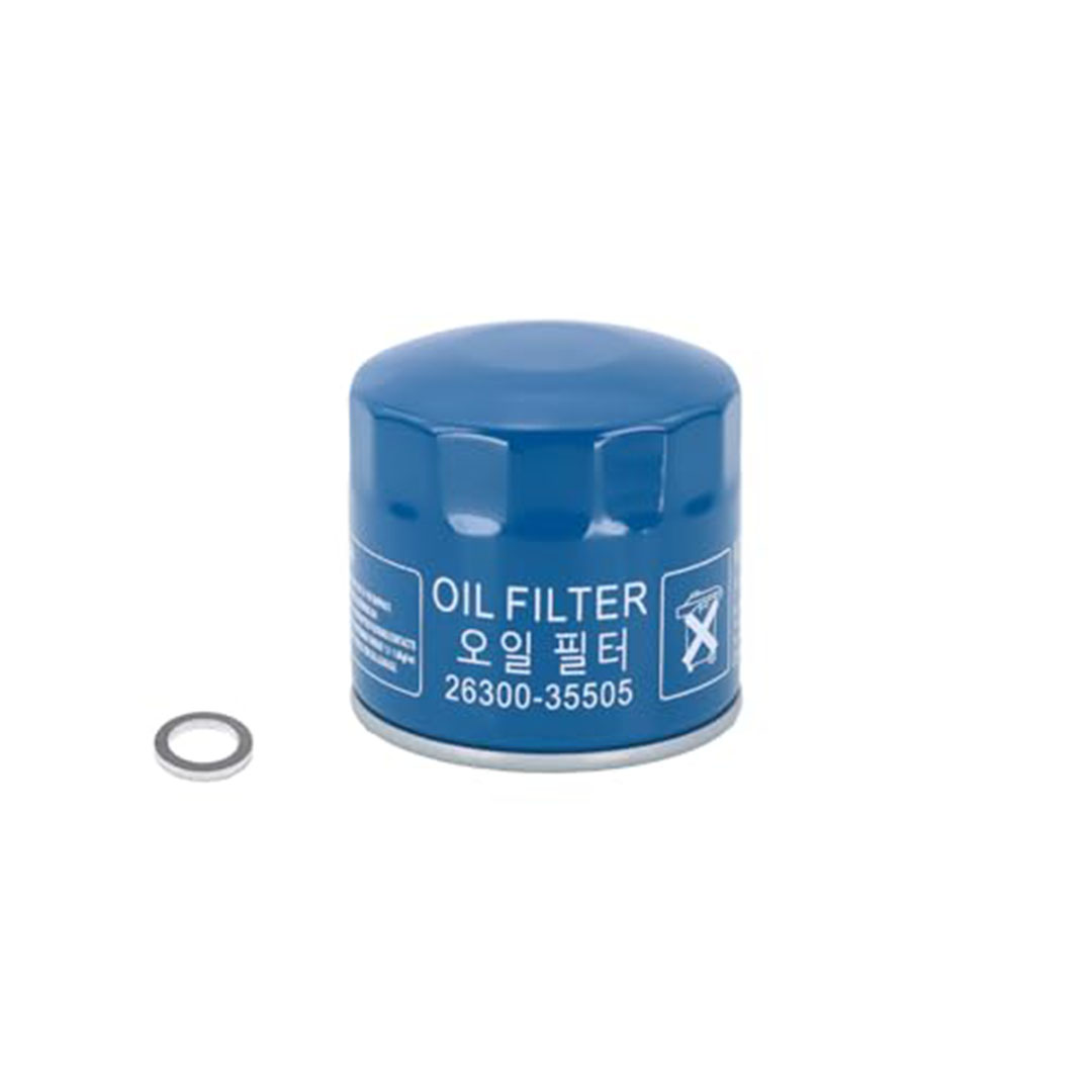 فلتر زيت مناسب لإلنترا وتوسان وسانتافيه وكيا سبورتاج وفورت – مع جلدة