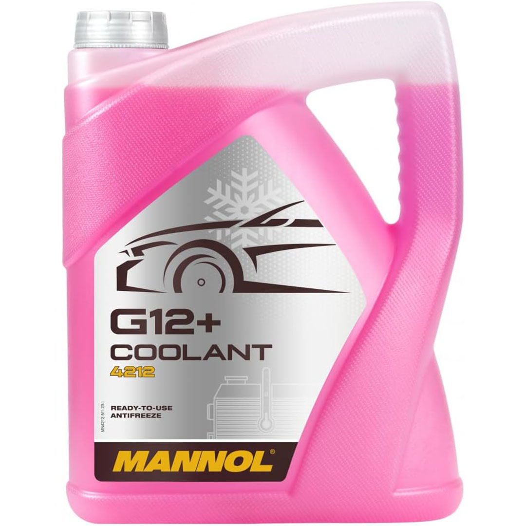 مياه تبريد Mannol G12+ أحمر – 5 لتر – جاهزة للاستخدام