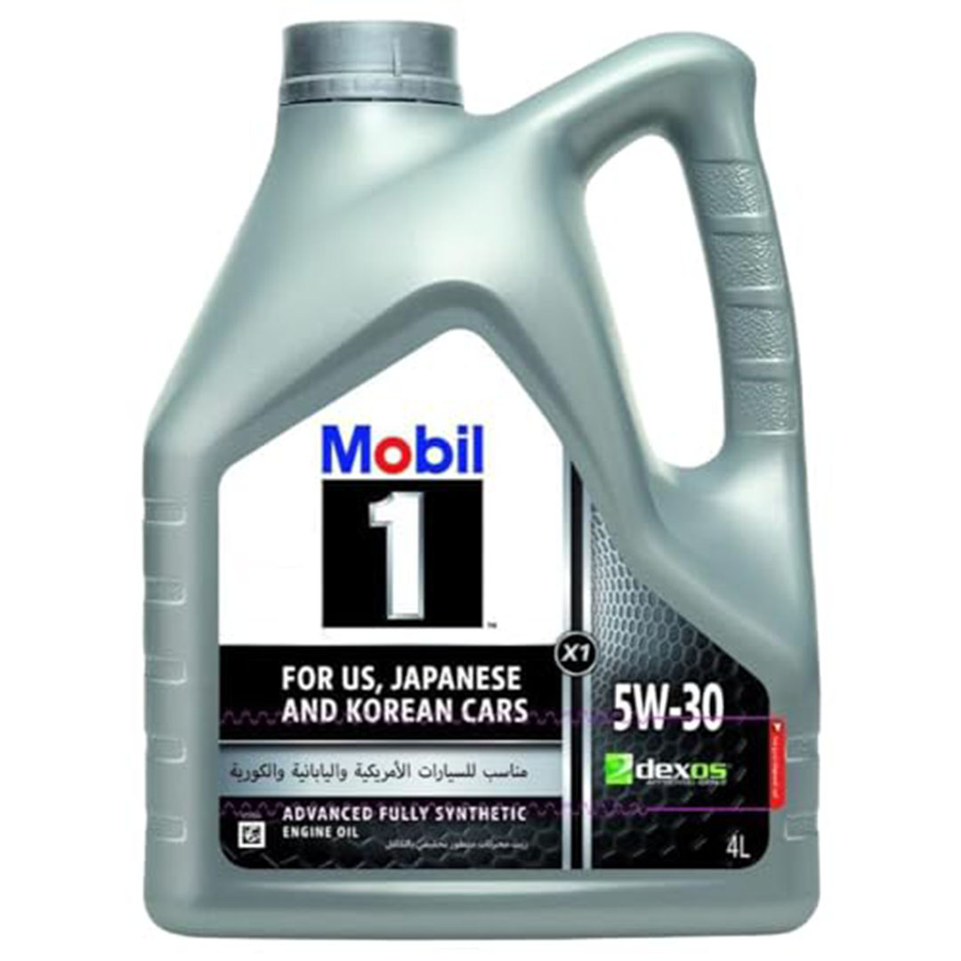 زيت محرك Mobil 1 X1 5W-30 + فلتر بوش لتويوتا – 4 لتر