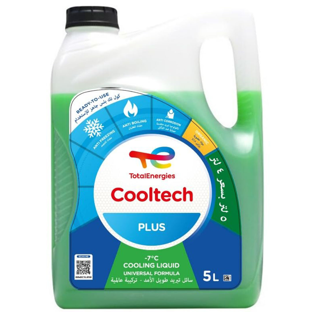 مياه تبريد TotalEnergies Cooltech Plus – 5 لتر – درجة تجمد -7