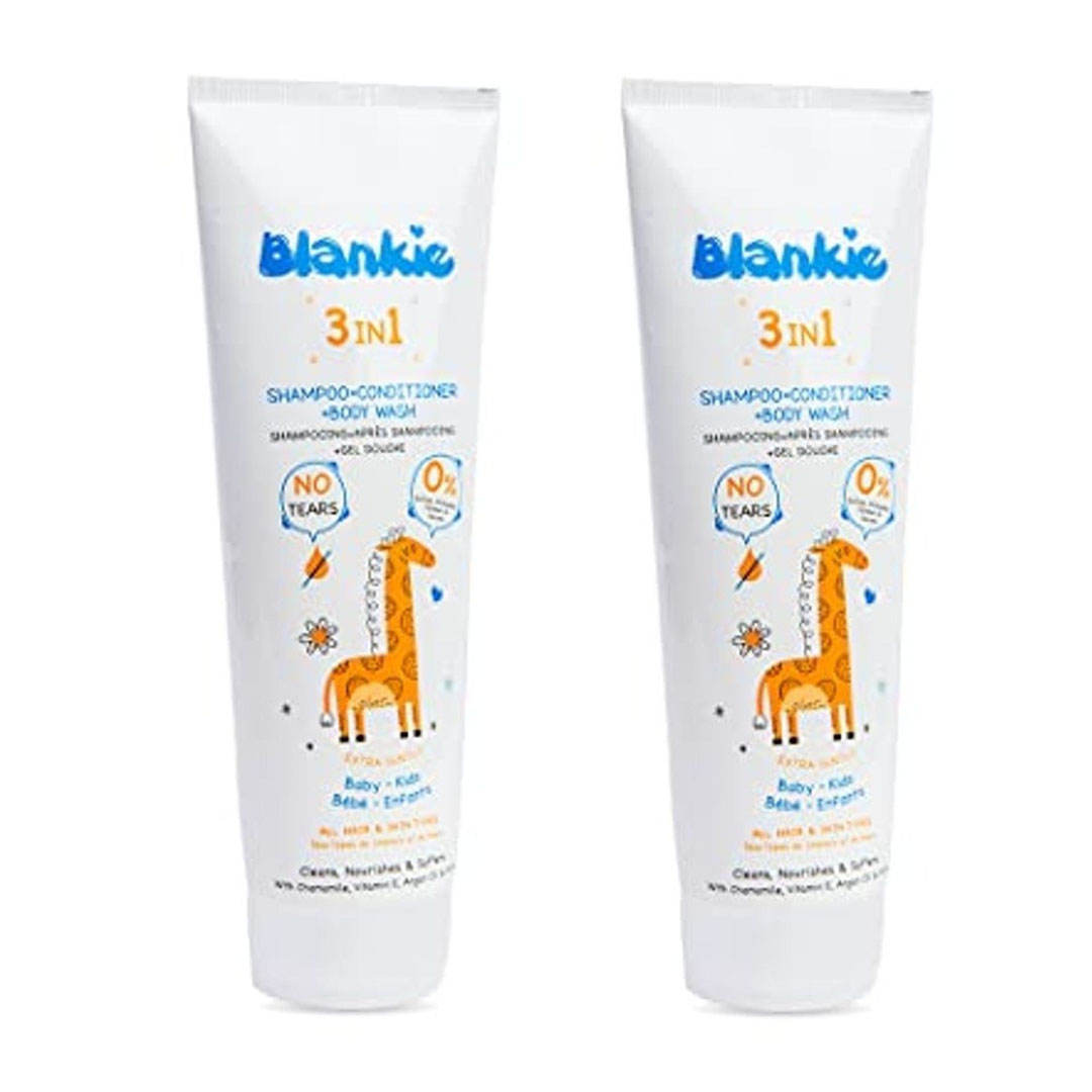 شامبو وبلسم وغسول للجسم 3 في 1 من بلانكي - 200 مل - 2 قطعة