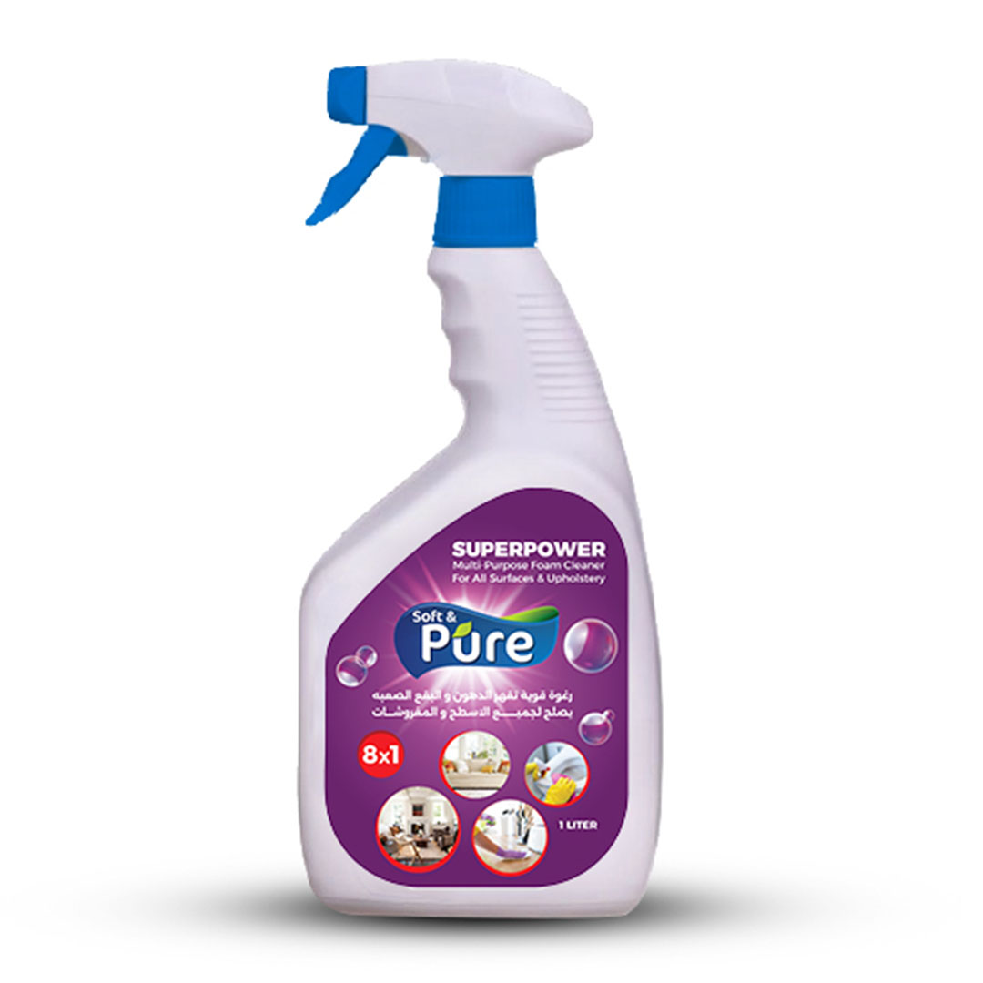 منظف رغوي قوي متعدد الاستخدامات بيوركس برائحة النعناع - 1 لتر