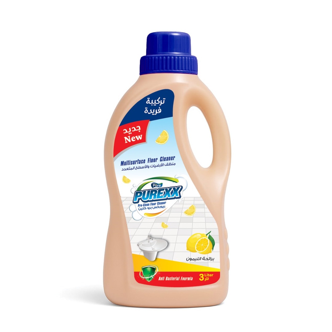 منظف سائل متعدد الاستخدامات من بيوركس برائحة الليمون - 3 لتر