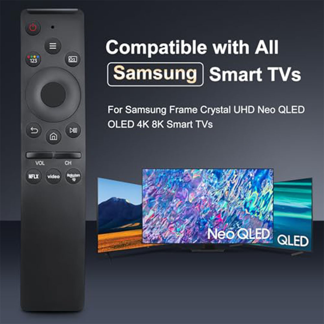 ريموت عالمي سامسونج (قطعتين) - أسود
