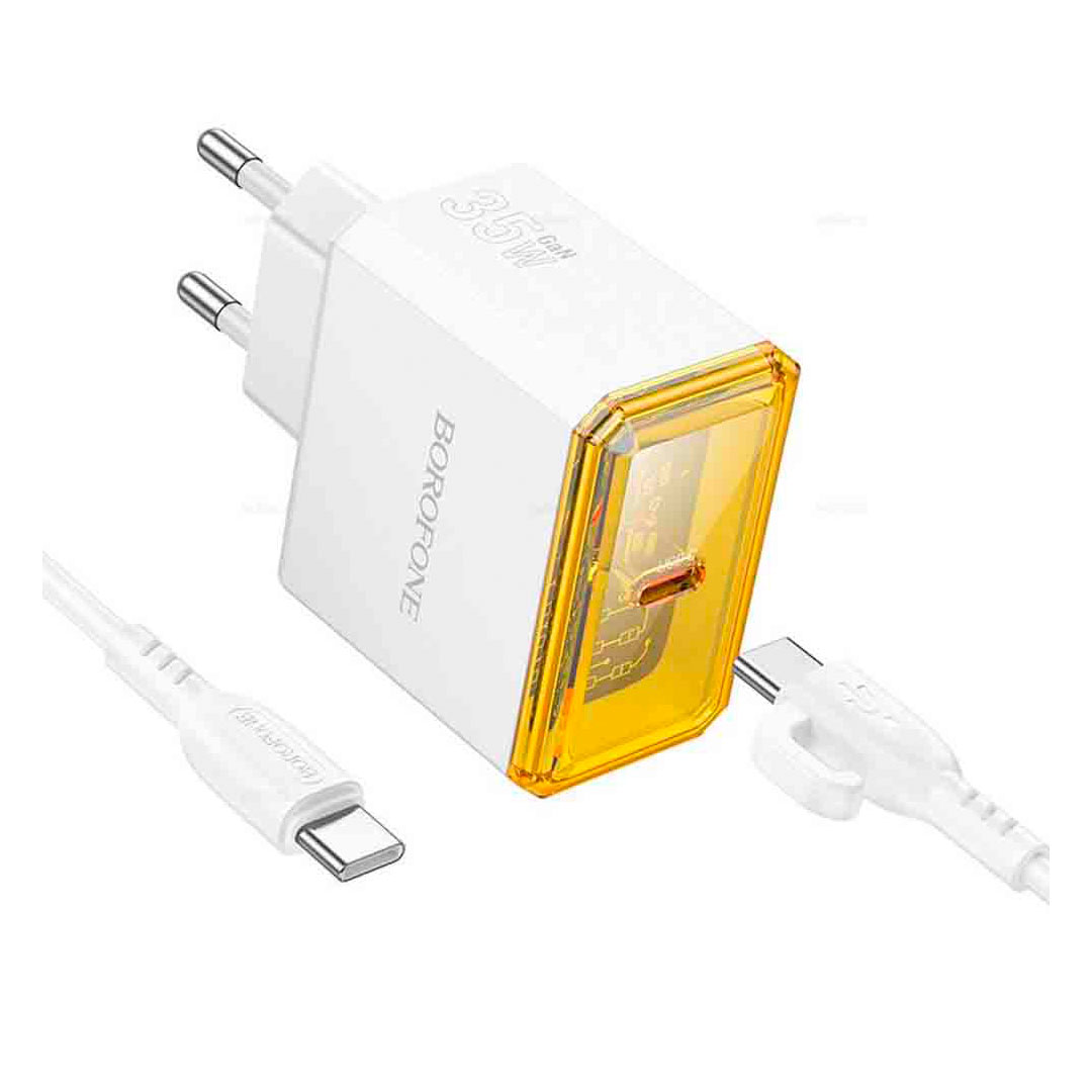 شاحن كامل سريع بوروفون تايب سي - 35 وات - 1 متر - PD35W