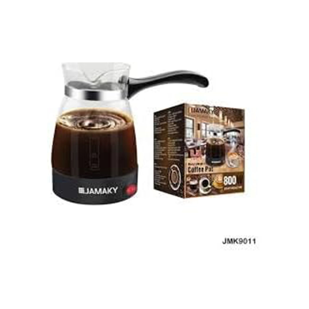 ماكينة قهوة كهربائية زجاجية جماكي - 500 مل - 800 وات - JMK9011