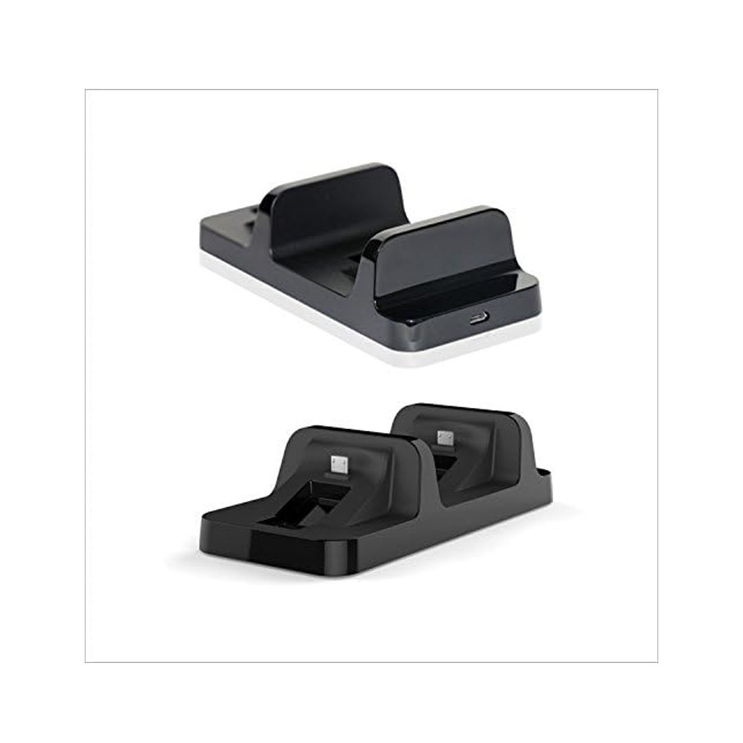 شاحن مزدوج لأجهزة تحكم بيس 4 من دوب - أسود - TP-002