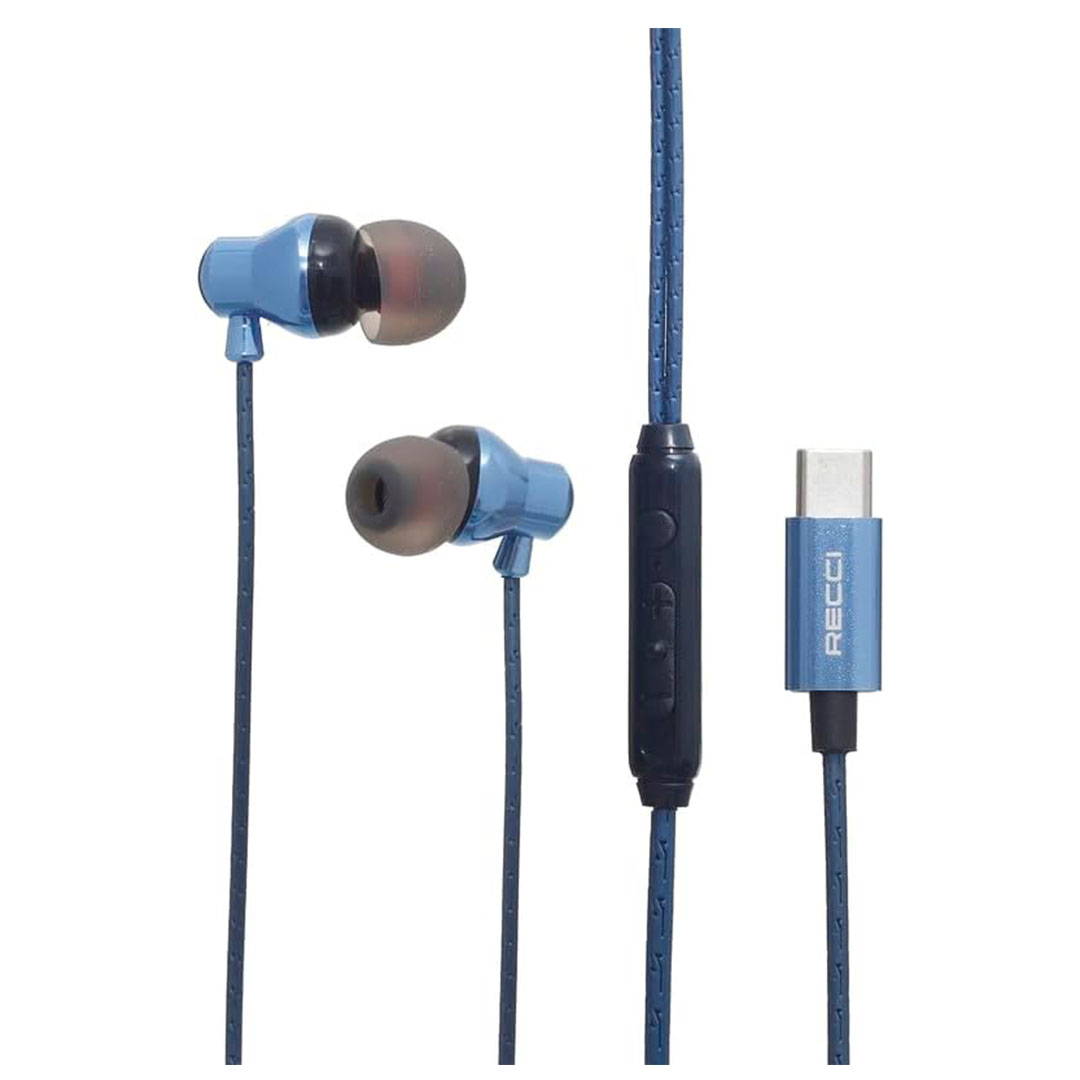 سماعات أذن سلكية من ريتشي بميكروفون - أزرق - REP-L36