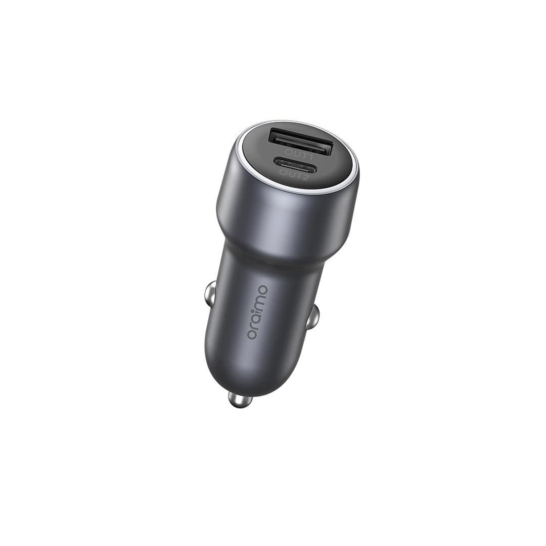 شاحن سيارة أورايمو بوليت مخرجين - 48 وات - كروم داكن - Occ-73D