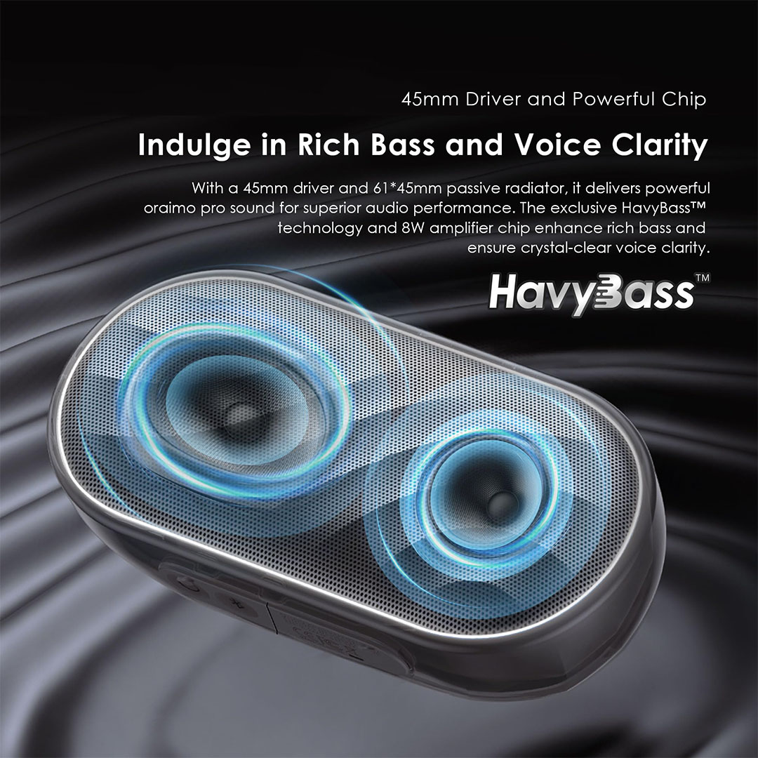 مكبر صوت لاسلكي سبيس بوكس أورايمو- رمادي - Obs-382