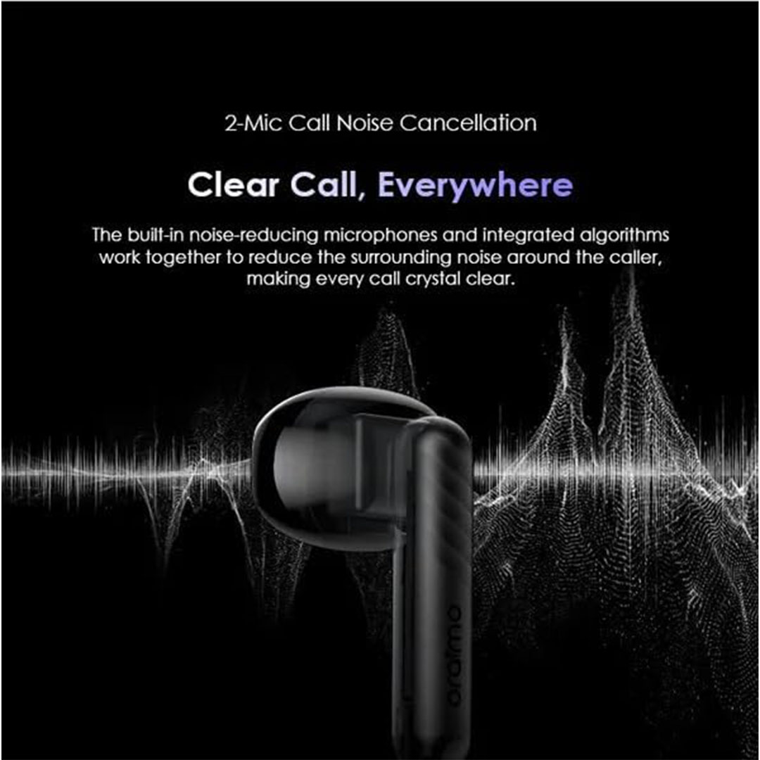 سماعة أذن لاسلكية أورايمو ENC - حتي 50 ساعة تشغيل - أسود - OTW-330S