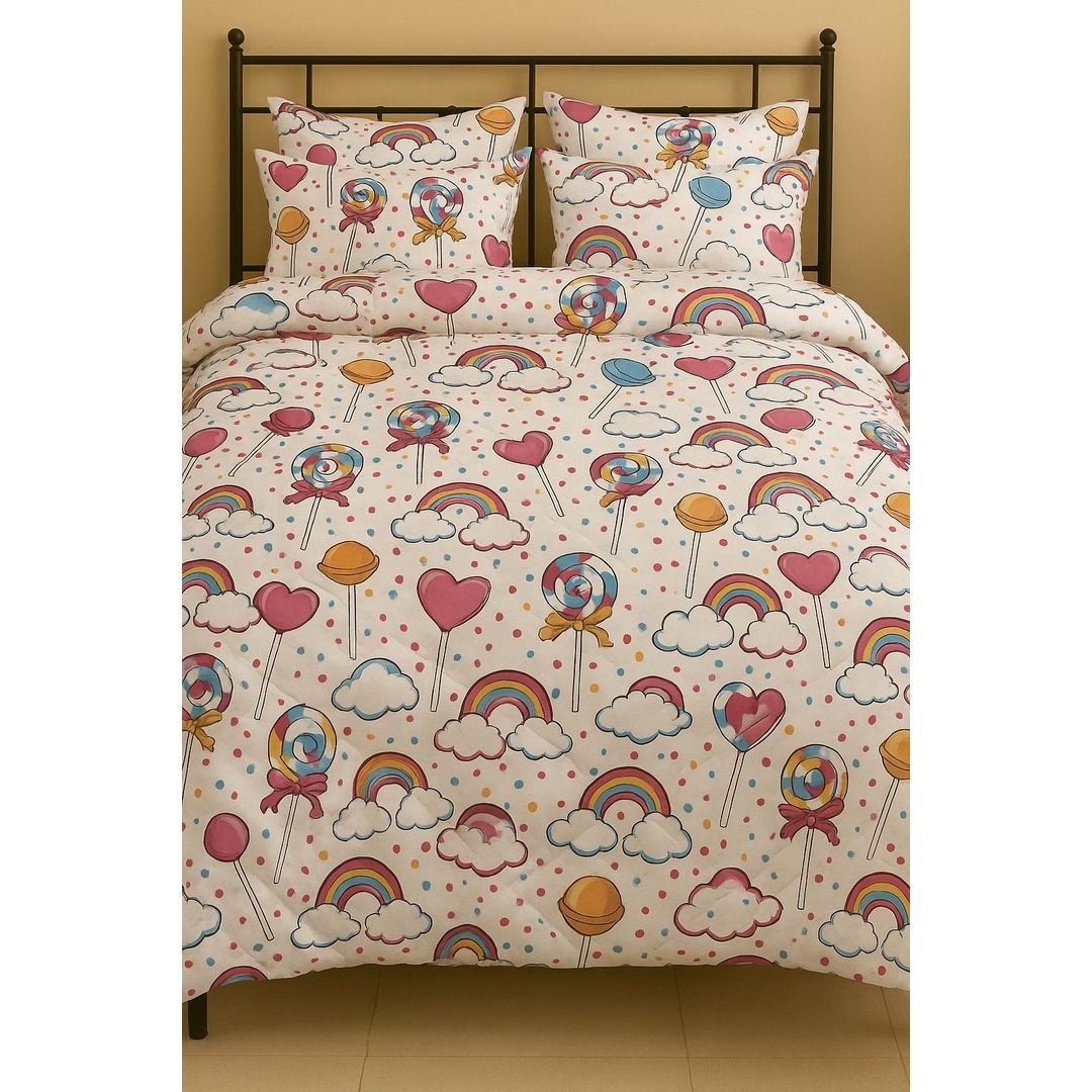 لحاف فايبر من يارلن - كاندي لاند - 170*220 سم