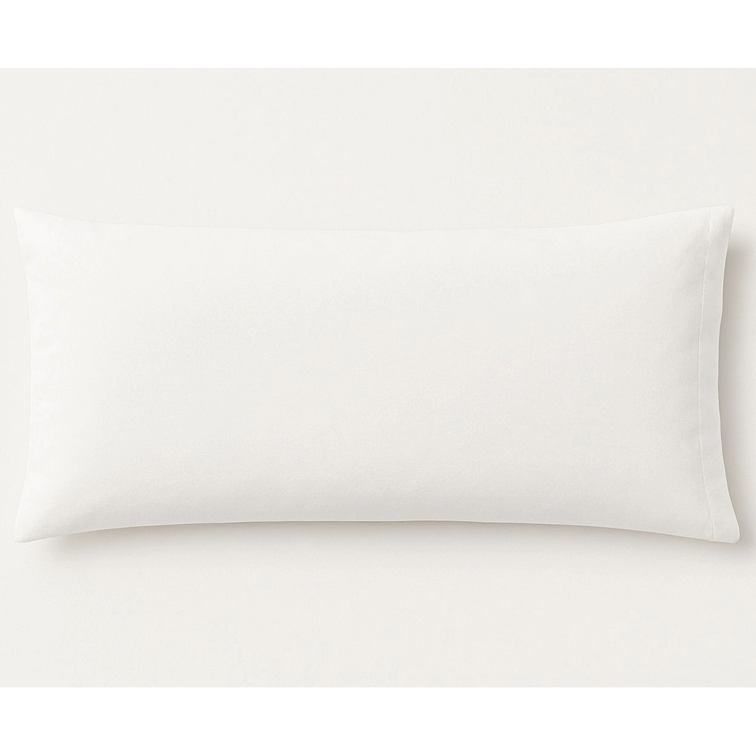 كيس مخدة طويل من يارلن - أبيض - 200*45 سم
