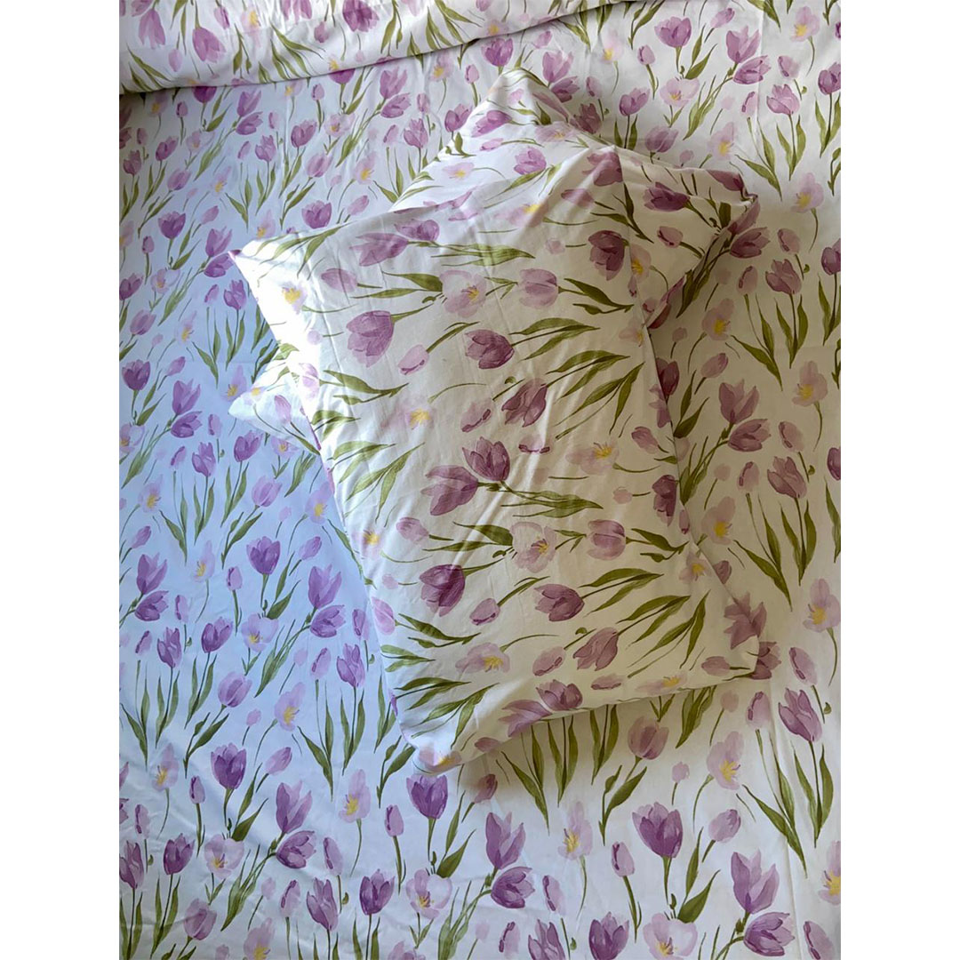 يارلن 2 كيس مخدة صغيرة - بيربل لوتس - 50×70 سم