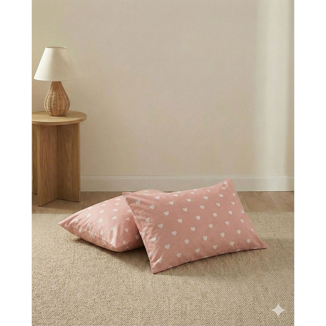 يارلن 2 كيس مخدة صغيرة - ميني هارتس أبيض 1 - 50×70 سم