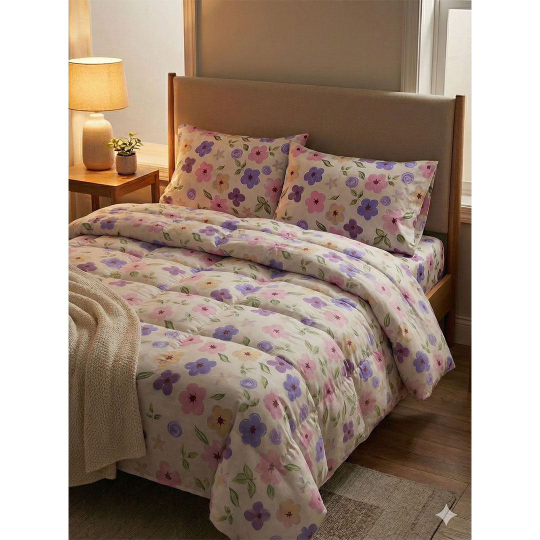 يارلن غطاء لحاف بسوستة - فلورال 2 - 220×240 سم